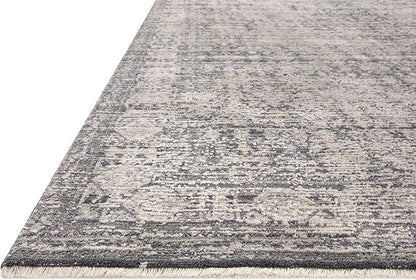 Loloi Amber Lewis Alie Collection ALE-03 Charcoal/Dove 5'-3'' x 7'-9'', .13'' Pile Height, Area Rug