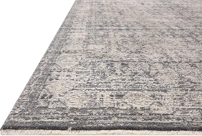 Loloi Amber Lewis Alie Collection ALE-03 Charcoal/Dove 2'-7'' x 7'-9'', .13'' Pile Height, Runner Rug