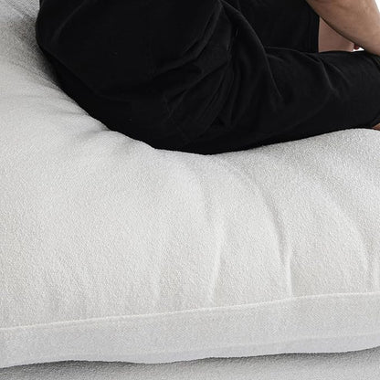 WJShome 118.02" Cloud Couch,Modular Sectional Sofa with 2 Storage Ottomans, U Shaped Down Filled Convertible Couch for Living Room Sets,Sofa Cover Washable & Replaceable(White)