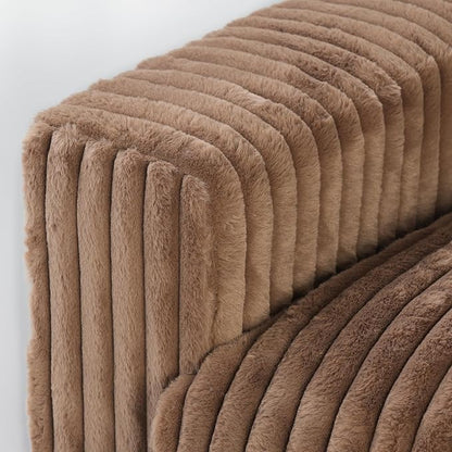 Modular Sectional Sofa, 157.48" Oversized Cloud Couch, 4 Deep Seat Comfy Modular for Living Room, Plush Cushion Covers Removable, Brown