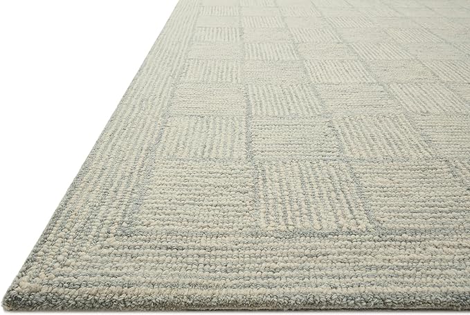 Loloi Chris Loves Julia Francis Collection FRA-03 Silver/Sky 5'-0" x 7'-6" Area Rug