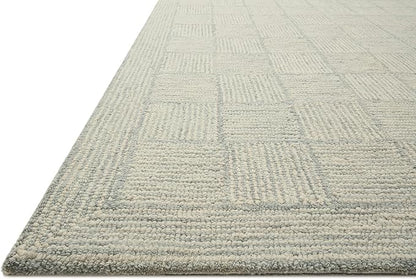 Loloi Chris Loves Julia Francis Collection FRA-03 Silver/Sky 5'-0" x 7'-6" Area Rug