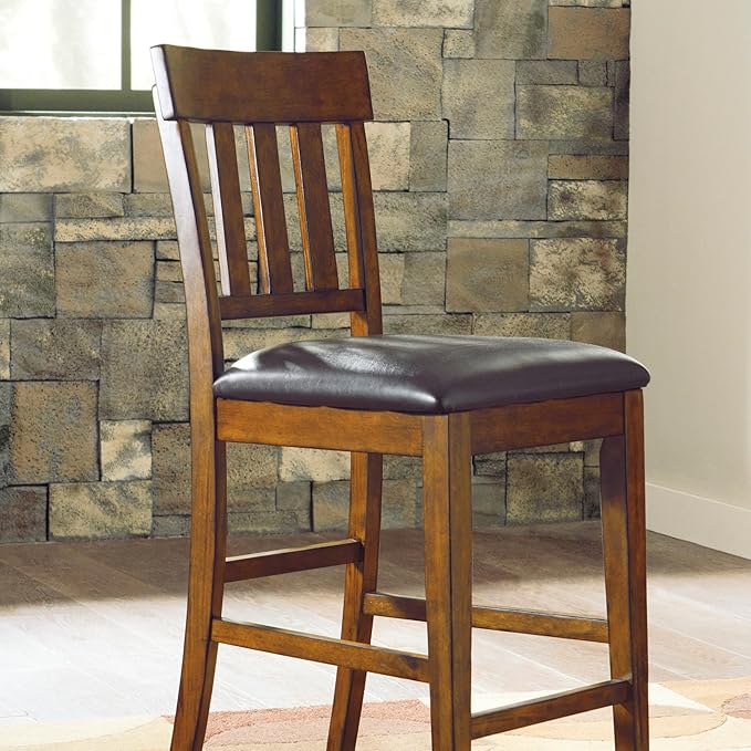 Signature Design by Ashley Ralene Counter Height Bar Stool, Medium Brown