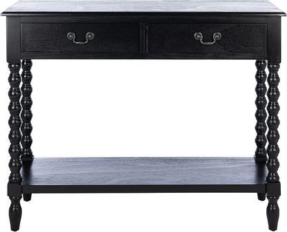 SAFAVIEH Home Collection Athena Black 2-Drawer Console Table