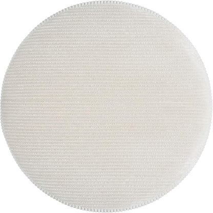 Christopher Knight Home GAVI 30" Ottoman Foot Stool, Corduroy Pouf Footstool Ottoman Seat, Upholstered Foot Chair, Round Footrest, Modern Side Table for Living Room Bedroom Home Decor, Beige