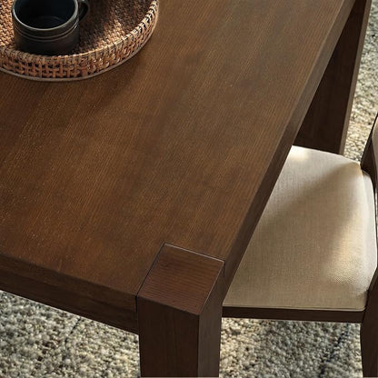 60"-80" Extendable Dining Table, Modern Rectangular Wood Kitchen Table, Farmhouse Expandable Dinner Table, Traditional Large Extension Meeting Desk for Dining Room, Living Room, Walnut