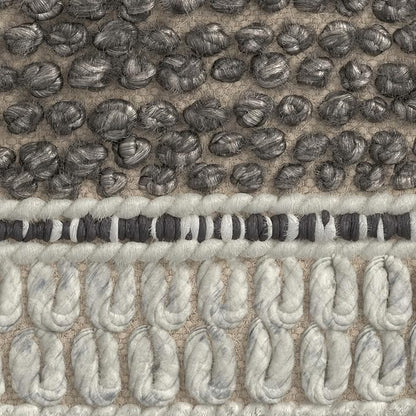 SIMPLIHOME Grady Contemporary Square Pouf in Earth Tone Brown Handloom Woven for the Living Room, Bedroom and Kids Room
