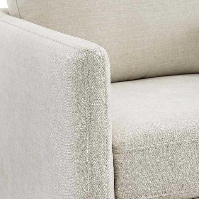 CHITA Swivel Accent Chair, FSC Certified Mid Century Modern Arm Chair for Living Room and Bedroom, Fully Assembled, Linen