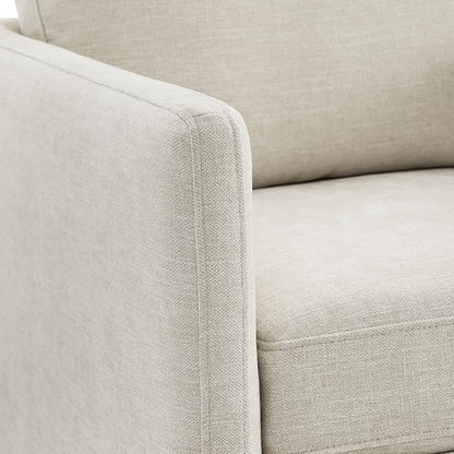CHITA Swivel Accent Chair, FSC Certified Mid Century Modern Arm Chair for Living Room and Bedroom, Fully Assembled, Linen