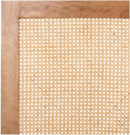SAFAVIEH Home Collection Vienna Natural Cane Full Headboard Platform, Double