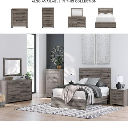 Signature Design by Ashley Urbanoore Rustic 6-Drawer Dresser with Safety Stop, Gray