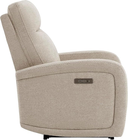 Watson & Whitely Power Recliner Chairs for Adults, Zero Wall Recliners W Power Headrest Type-C Charger, Small RV Recliners Home Theater Seating for Living Room, Fabric in Khaki