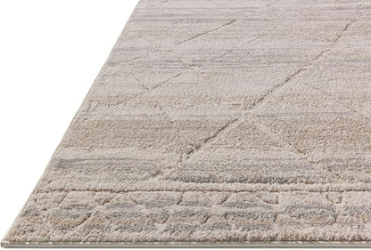 Loloi Amber Lewis Monty Collection MOT-02 Ivory/Natural 6'-7" x 9'-3", .50" Pile Height, Area Rug