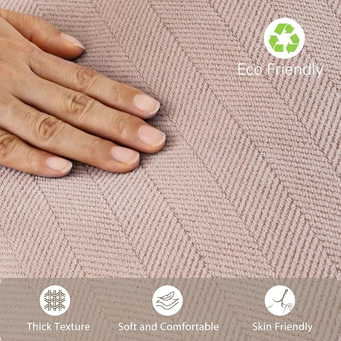 ZWJD Dusty Pink Pillow Covers 26x26 Set of 2 Chenille Throw Pillow Covers with Elegant Design Soft and Luxurious Decorative Throw Pillows for Couch, Bed, and Home Decor