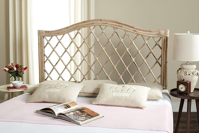 Safavieh Gabrielle Headboard, Queen, White Washed