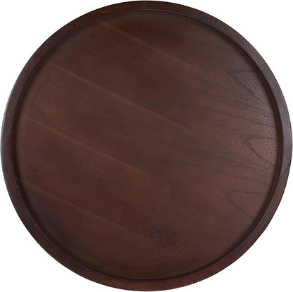 SAFAVIEH Home Collection Meek Brown 3-Leg Round Coffee Table