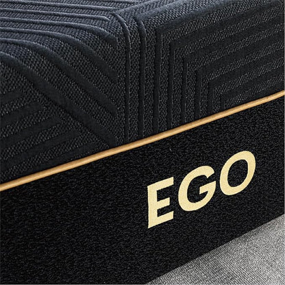EGOHOME 14 Inch Queen Memory Foam Mattress for Back Pain, Cooling Copper Gel Bed in a Box, Foam Made in USA, CertiPUR-US Certified, Therapeutic Medium Firm, 60x80x14 Black