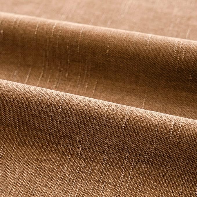 Foindtower Pack of 2 Soft Textured Chenille Throw Decorative Pillow Covers Square Accent Solid Cushion Cover Cozy Farmhouse Pillow Case with Zippe for Couch Sofa Bed Living Room 24x24 Inch, Bronze