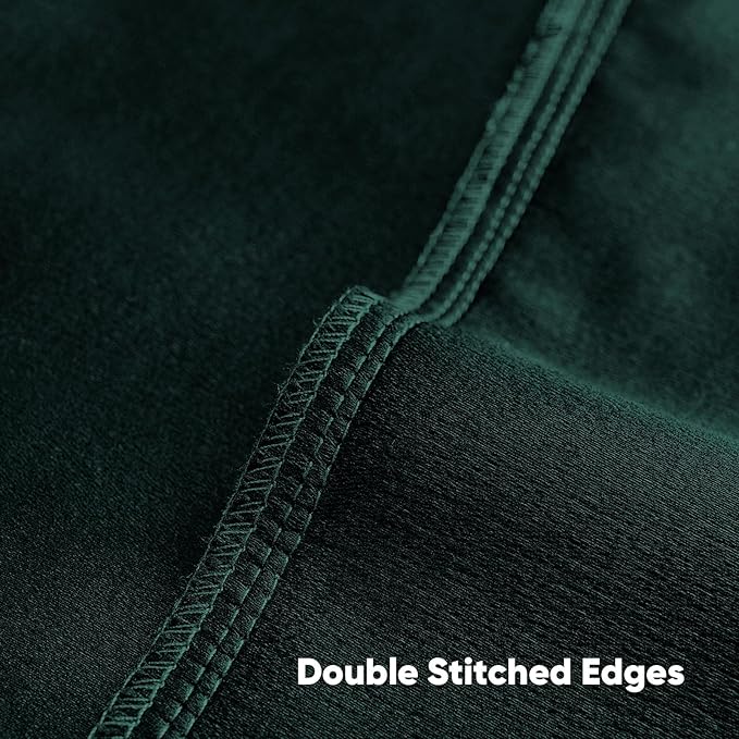 FUTEI Teal Chenille Decorative Throw Pillow Covers 24x24 Inch Set of 2,Soft Cozy Faux Linen Textured European Pillow Shams,Farmhouse Home Decor for Couch Living Room