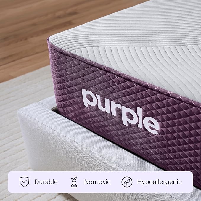 Purple Restore Mattress (Soft) – Twin XL, GelFlex Grid, Better Than Memory Foam, Temperature Neutral, Responsiveness, Breathability, Made in USA