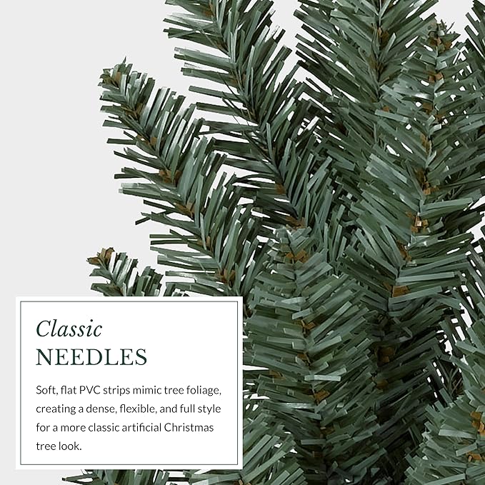 Balsam Hill 9 ft Unlit Classic Blue Spruce - Artificial Christmas Tree with Premium Stand for Indoor Holiday Decorating