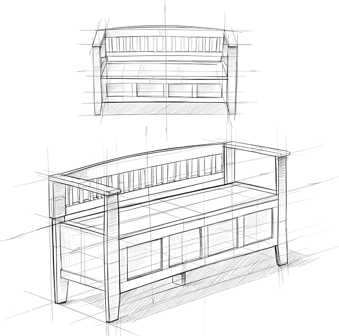 SIMPLIHOME Brooklyn Entryway Storage Bench - 48 inch Wide Solid Wood Hallway Bench in Deep Black, Transitional Foyer Bench for Entry or Mudroom with Lift-Up Lid, Spacious Storage and Durable Finish