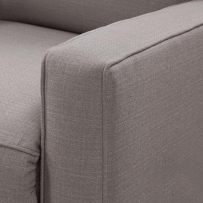 Harkawon Swivel Rocker Recliner Chair, Glider Rocker Recliner, Rocking Chair Nursery, Fabric Chair with High Back, Deep Seat, for Living Room, Bedroom (Brownish Grey-tan)