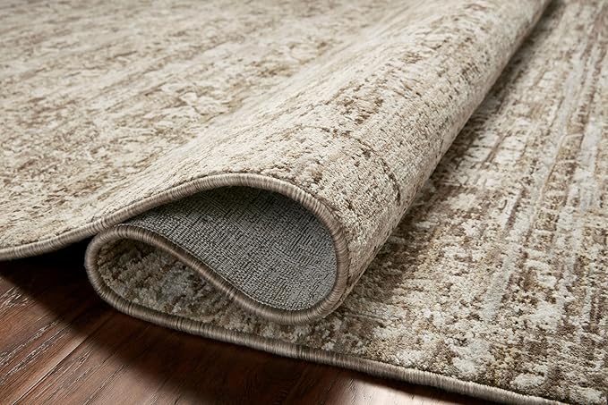 Loloi Amber Lewis Honora Collection HON-04 Bark/Dove 5'-3" x 7'-9" Area Rug