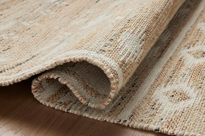 Loloi Angela Rose Rivers Collection RIV-04 Natural/Ivory 5'-0" x 7'-6" Reversible Area Rug
