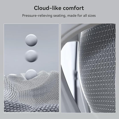 SIHOO Doro C300 Pro Ergonomic Office Chair with Ultra-Soft 6D Armrests, Dynamic Lumbar Support, Seat Depth Adjustment, Adjustable Backrest, Big and Tall Desk Chair for Home Office (Grey)