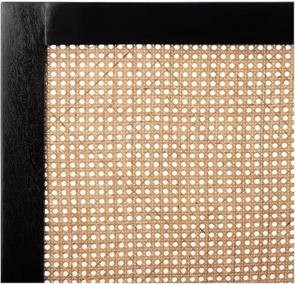 SAFAVIEH Home Collection Vienna Black Cane Twin Headboard Platform, Single (HBD8004B-T)
