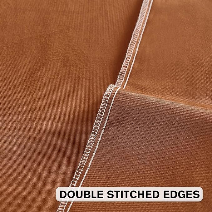 FUTEI Rust Velvet Throw Pillow Covers 12x20 Inch Set of 2,Soft Embossed Leaf-Relief Textured Lumbar Pillow Cases,Natural Home Decor for Couch Living Room