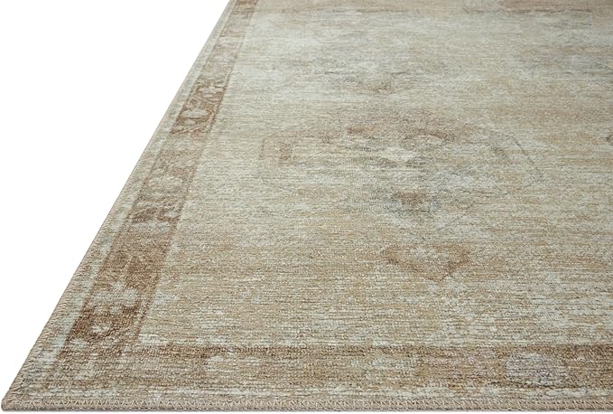 Loloi Amber Lewis Cambria Collection CBR-02 Mist/Natural 2'-0" x 5'-0" Accent Rug Jute, Neutral, Vintage Style, Antique Tone, Living, Bedroom, Dining, Carpet