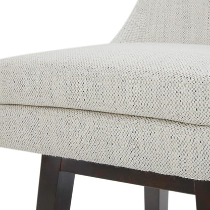 CHITA Counter Height Swivel Barstool, FSC Certified Upholstered Bar Stool, 26.8" H Seat Height, Fabric in Ivory