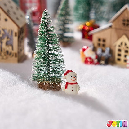 JOYIN Christmas Snow Blanket Roll (3x8 Ft,2 Pcs) for Christmas Decoration, Village Displays, Under The Xmas Tree, Thick White Soft and Fake Snow Cover for Holiday Decor and Winter Displays