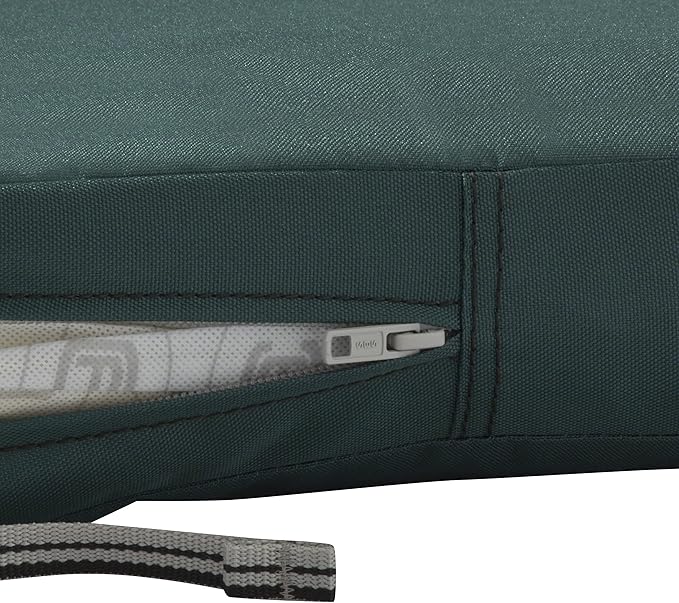 Classic Accessories Ravenna Water-Resistant 48 x 18 x 3 Inch Outdoor Bench/Settee Cushion, Patio Furniture Swing Cushion, Mallard Green