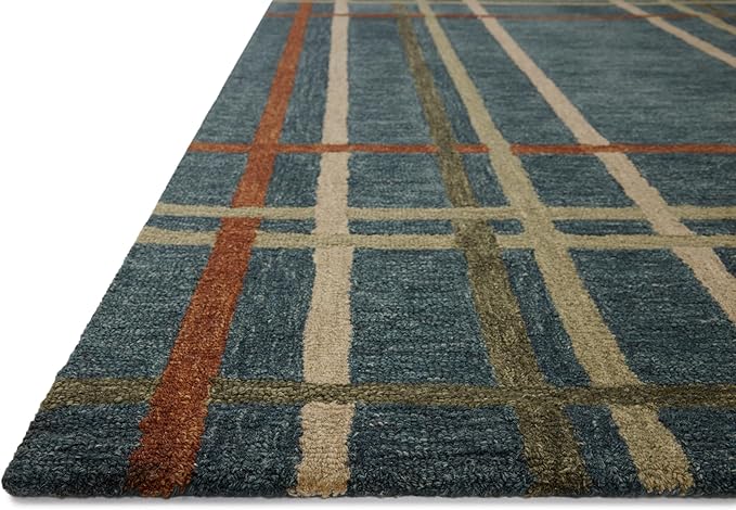 Loloi Magnolia Home by Joanna Gaines Waylon Collection WAY-01 Denim/Multi 11'-6" x 15' Area Rug