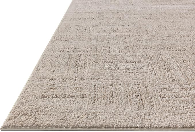 Loloi Amber Lewis Monty Collection MOT-01 Ivory/Taupe 2'-7" x 4', .50" Pile Height, Area Rug