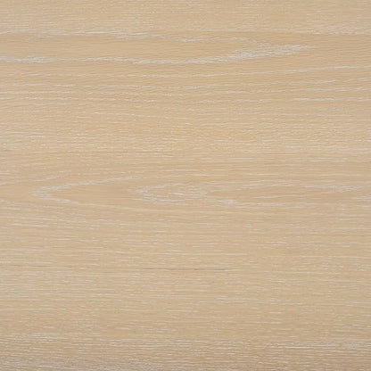 SAFAVIEH Couture Collection Quigley Natural Oak Brown 2-Tier Square Coffee Table, Ideal for Living Room, Office, Bedroom