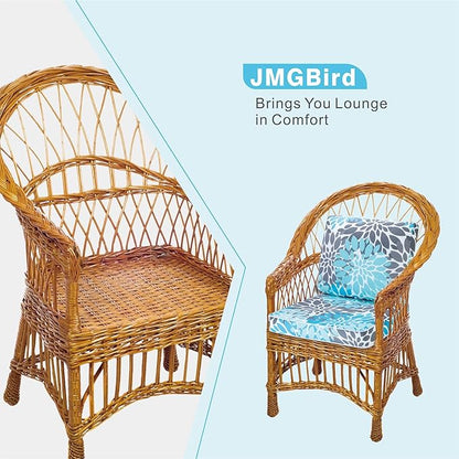 JMGBird Outdoor Chair Cushion Tufted Pillow, Outdoor Seat Cushion Set 19"x19" Outdoor Cushions for Patio Furniture