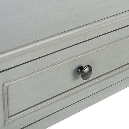 SAFAVIEH Home Collection Tate Distressed Grey 2-Drawer Bottom Shelf Console Table CNS5720C