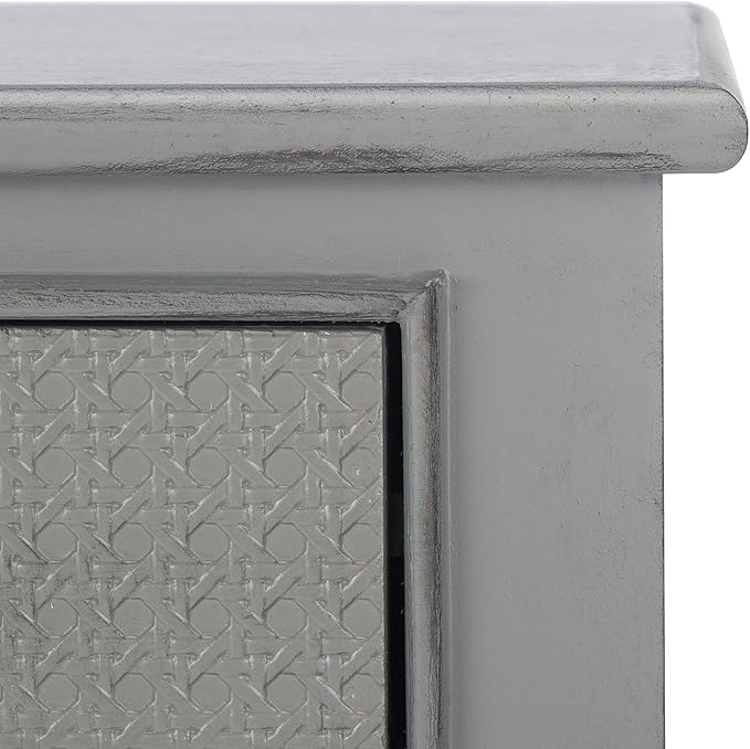Safavieh Home Collection Haines Distressed Grey 4-Drawer Bottom Shelf Console Table