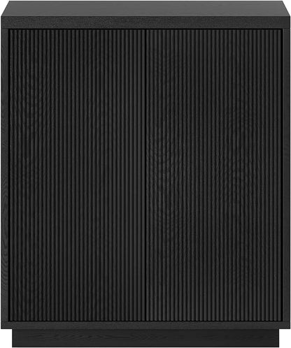 Henn&Hart Alston Accent Cabinet, 28" Wide, Black Grain