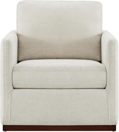 CHITA Swivel Accent Chair, FSC Certified Mid Century Modern Arm Chair for Living Room and Bedroom, Fully Assembled, Linen