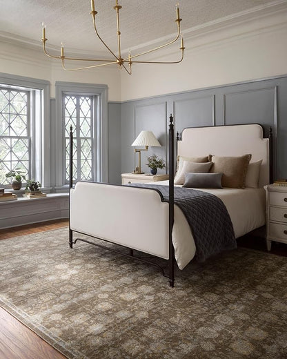 Loloi Magnolia Home by Joanna Gaines Mona Collection MOA-03 BARK/Natural 11'-6" x 15'-6" Area Rug