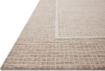 Loloi Chris Loves Julia Briggs Collection, Blush & Ivory, 2'-0" x 5'-0" Accent Rug – Minimal Gritted Design Area Rugs for Living Room Bedroom Entryway & Hallway No Shed High Traffic Home Decor Rug