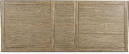 Signature Design by Ashley Tomtyn Casual Self Storing Leaf Dining Extension Table with Trestle Base, Light Brown