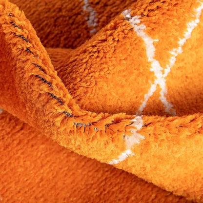 Unique Loom Trellis Frieze Collection Area Rug - Geometric (8' Round, Orange/ Ivory)