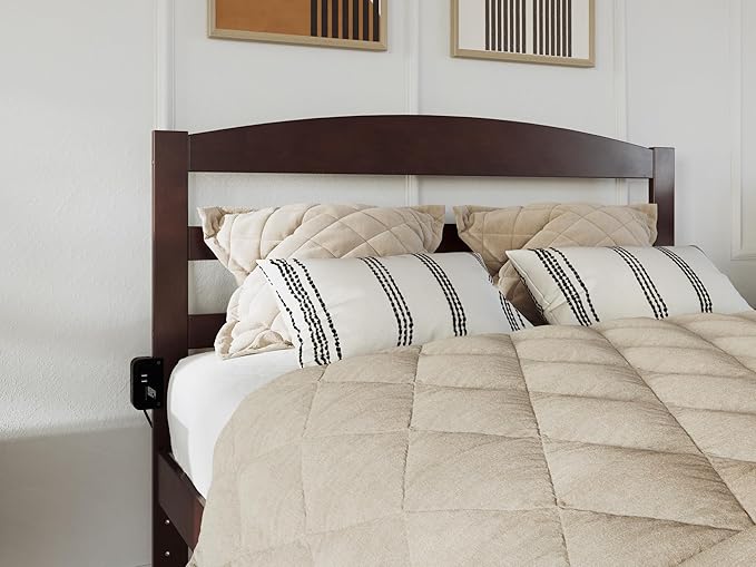 AFI, Warren Queen Platform Bed with Twin XL Trundle, Walnut