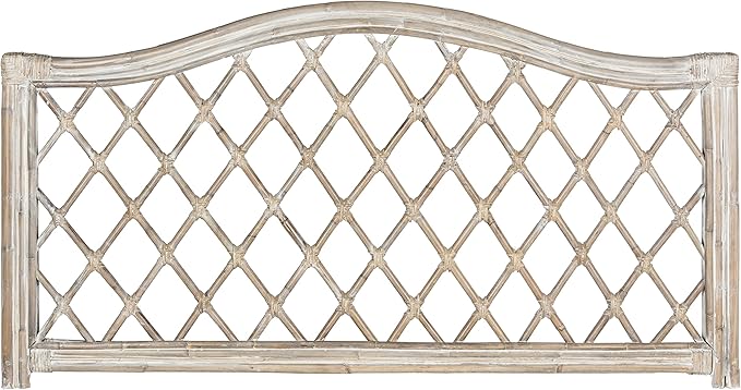 SAFAVIEH Home Collection Gabriella Antique Grey Wicker Headboard, Queen